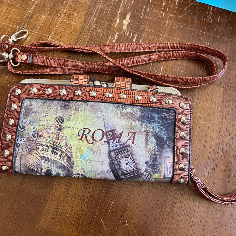 Vintage Nicole Lee ROMA Crossbody Bag